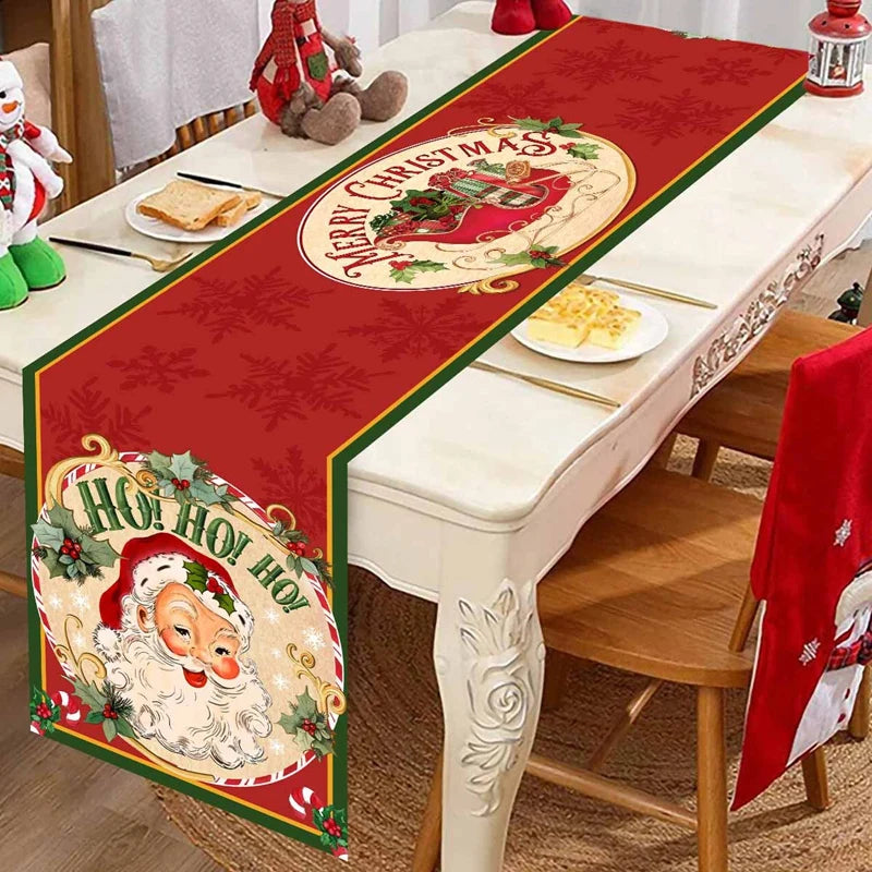 Christmas Table Runner Santa Claus