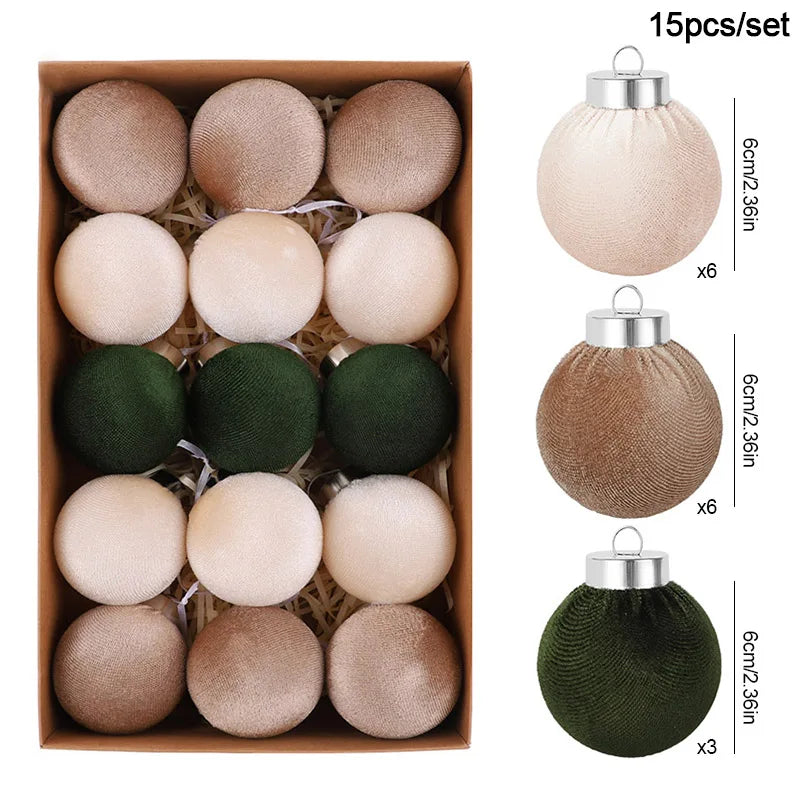  Velvet Christmas Tree Decoration Ball 