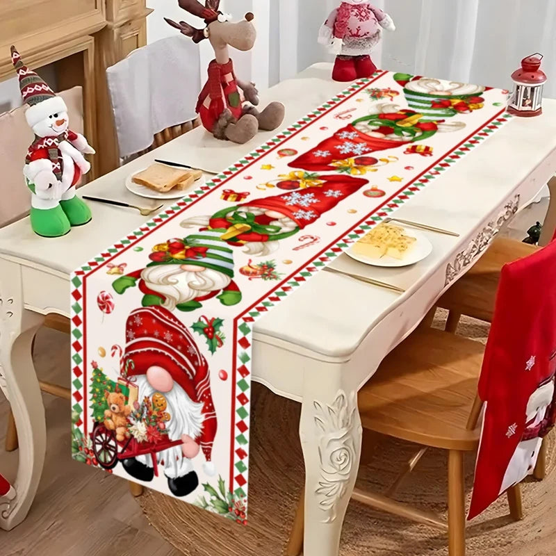 Christmas Table Runner Santa Claus