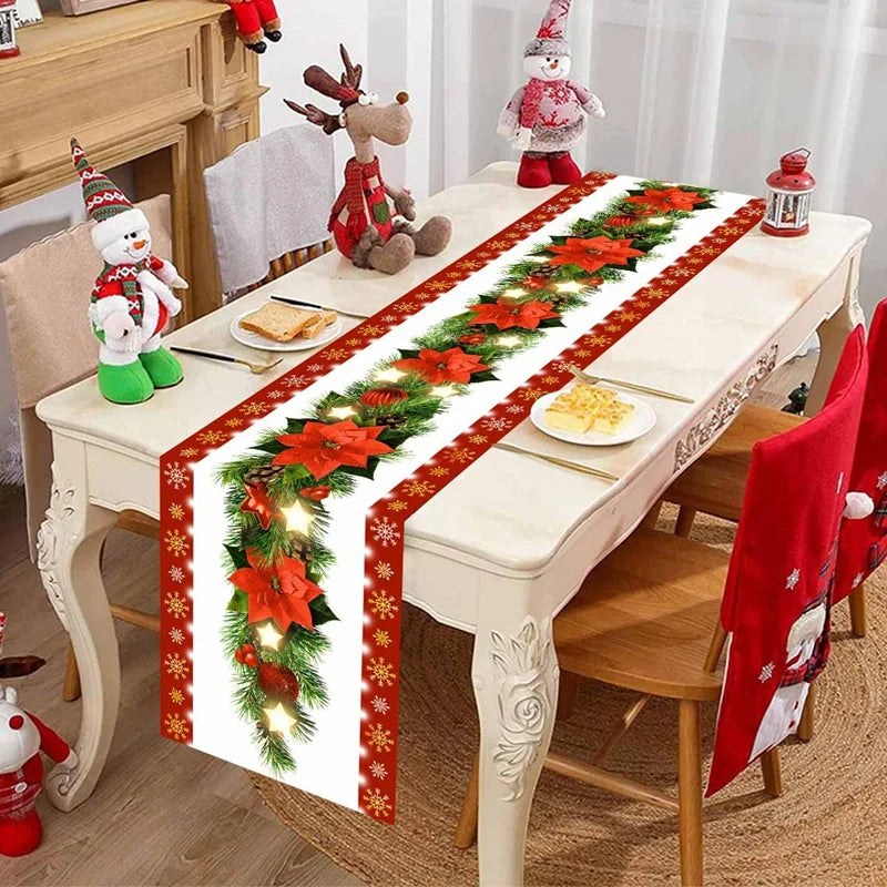 Christmas Table Runner Santa Claus