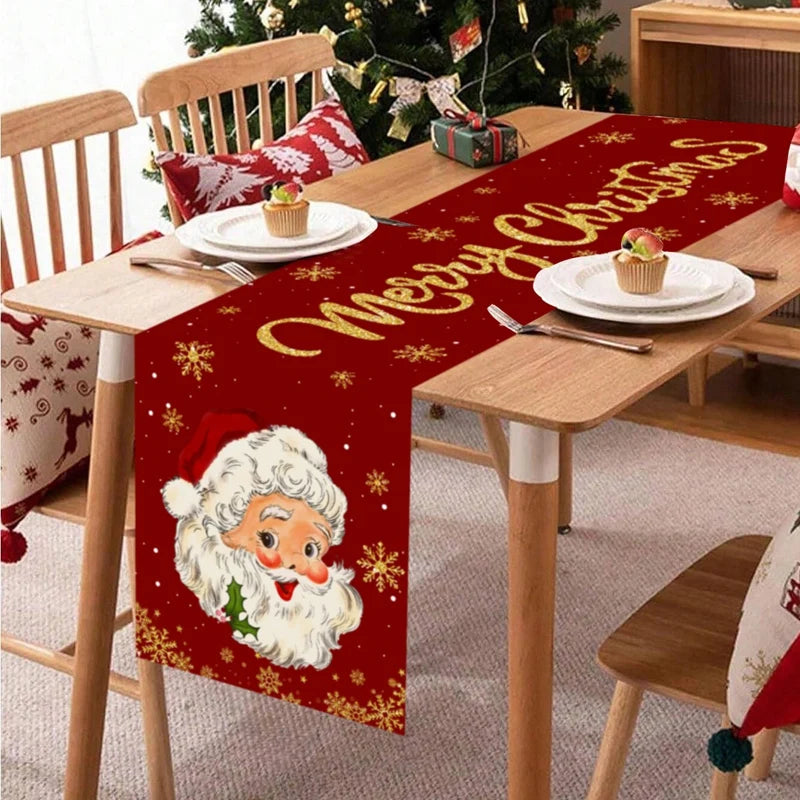 Christmas Table Runner Santa Claus