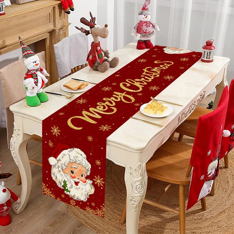Christmas Table Runner Santa Claus