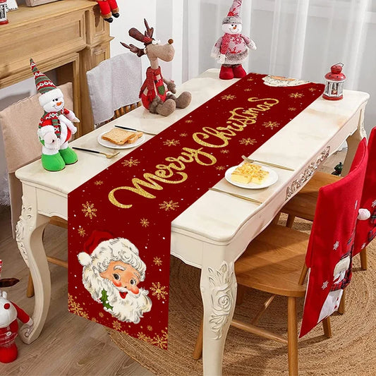 Christmas Table Runner Santa Claus