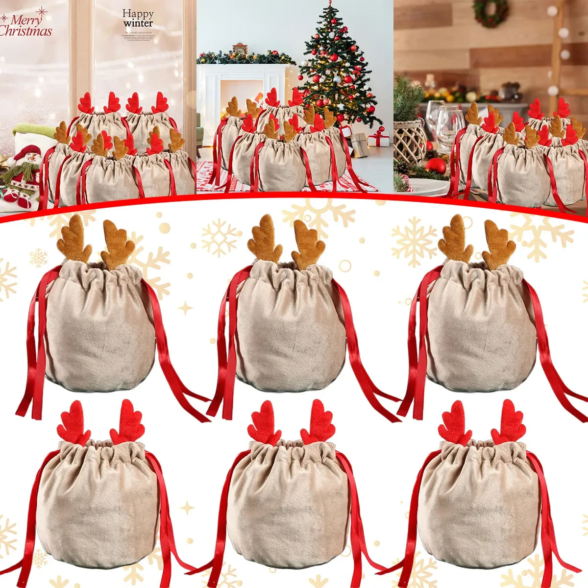 REINDEER GIFT BAG