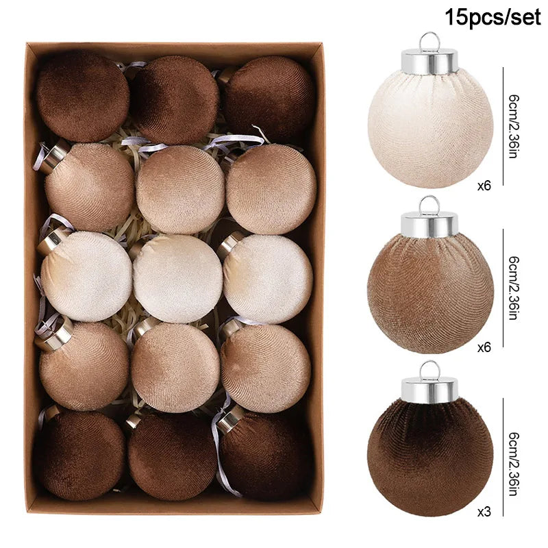  Velvet Christmas Tree Decoration Ball 