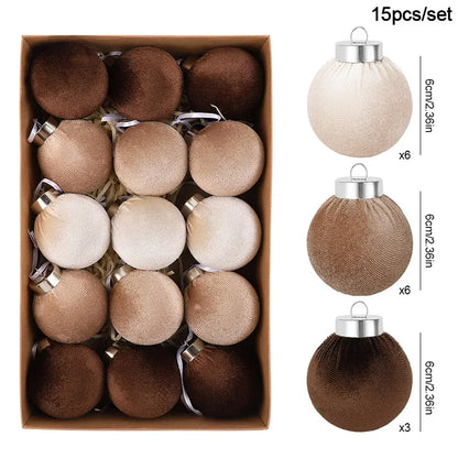  Velvet Christmas Tree Decoration Ball 