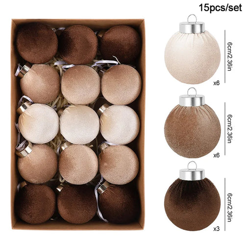  Velvet Christmas Tree Decoration Ball 