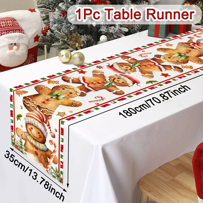 Christmas Table Runner Santa Claus