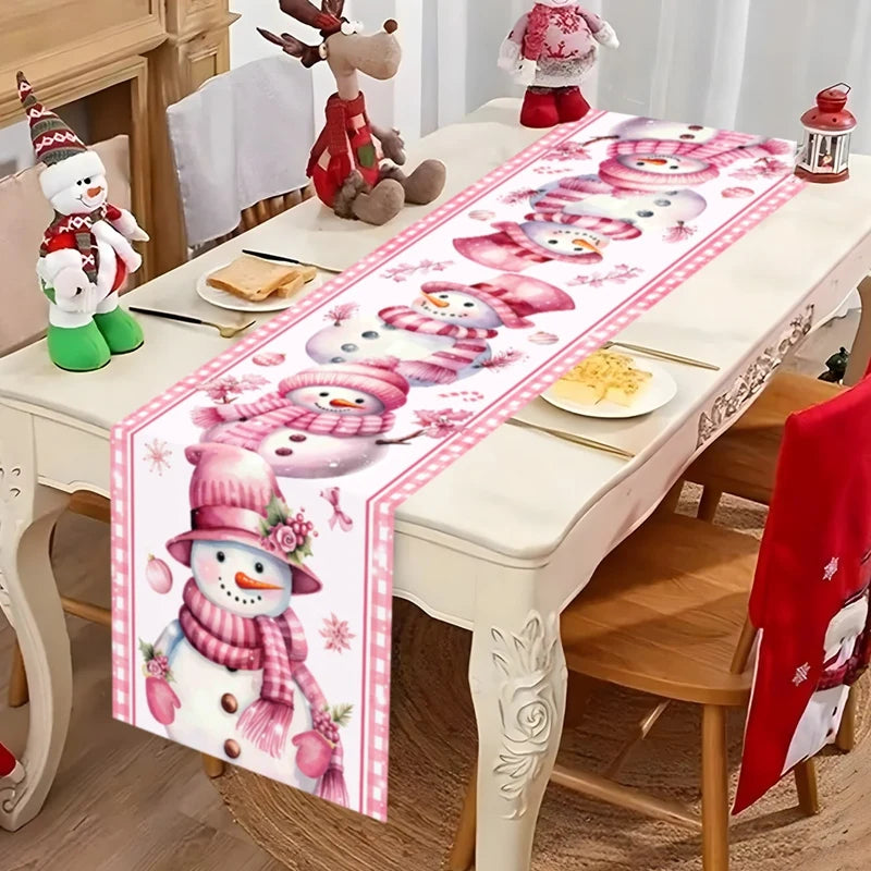 Christmas Table Runner Santa Claus