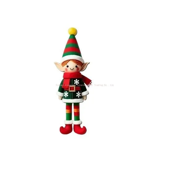 8-Piece Wooden Christmas Elf Decorations Set
