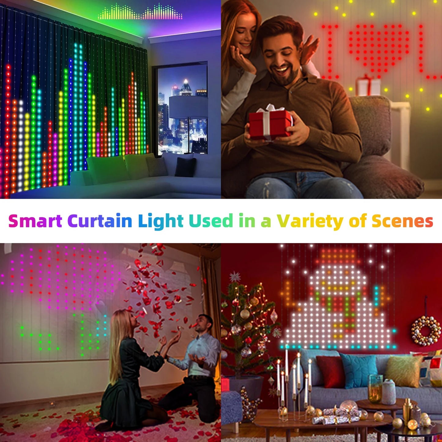 Led Smart Curtain Lights 