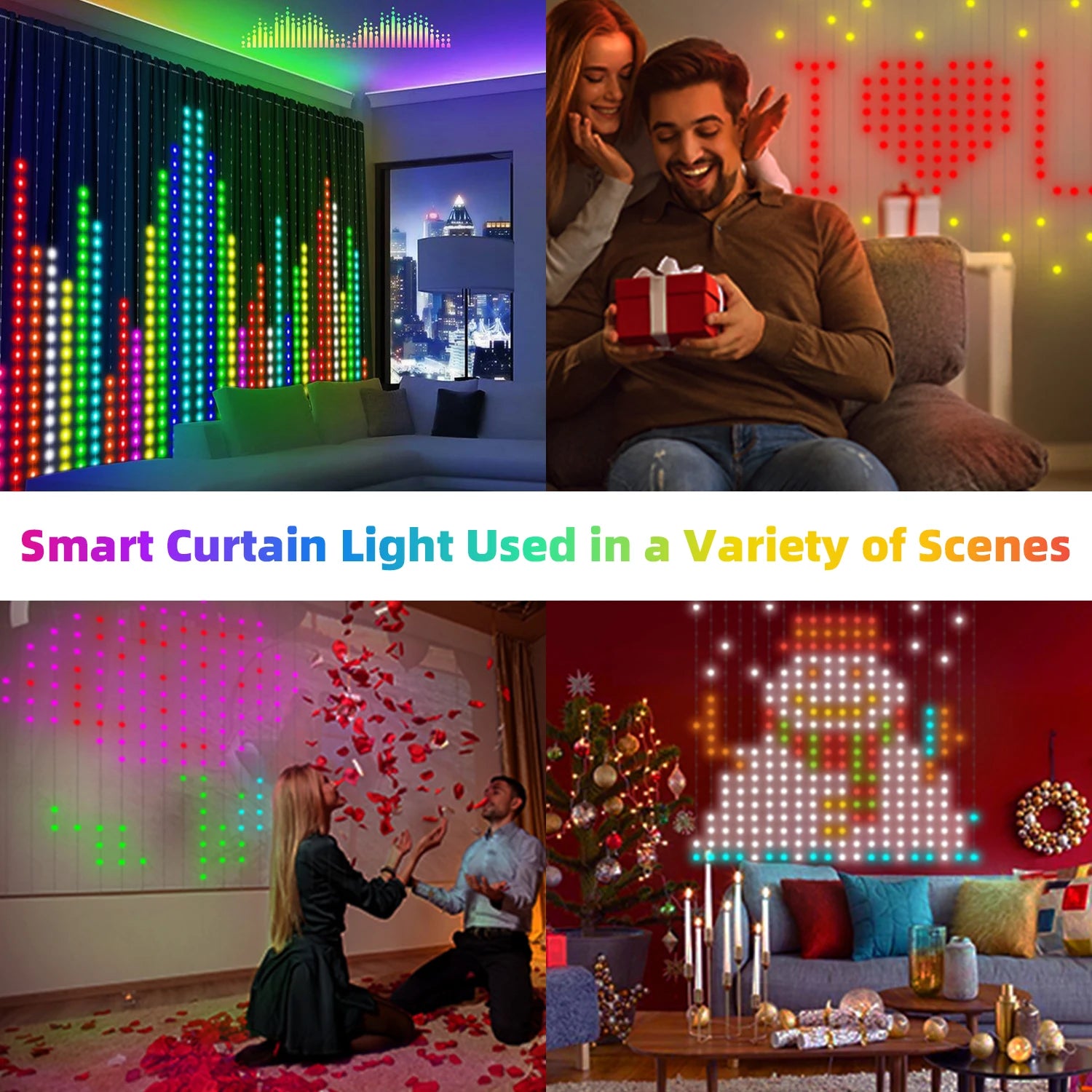 Led Smart Curtain Lights 