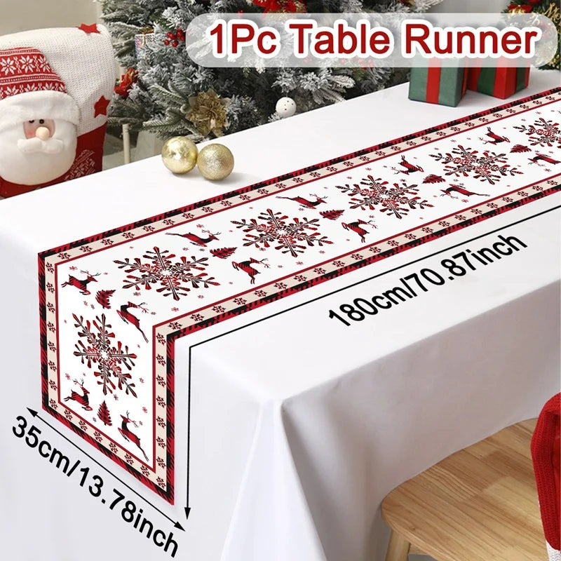 Christmas Table Runner Santa Claus