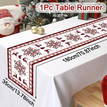 Christmas Table Runner Santa Claus
